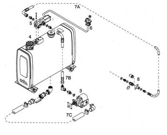 Схемы гидрофикации седельного тягача
